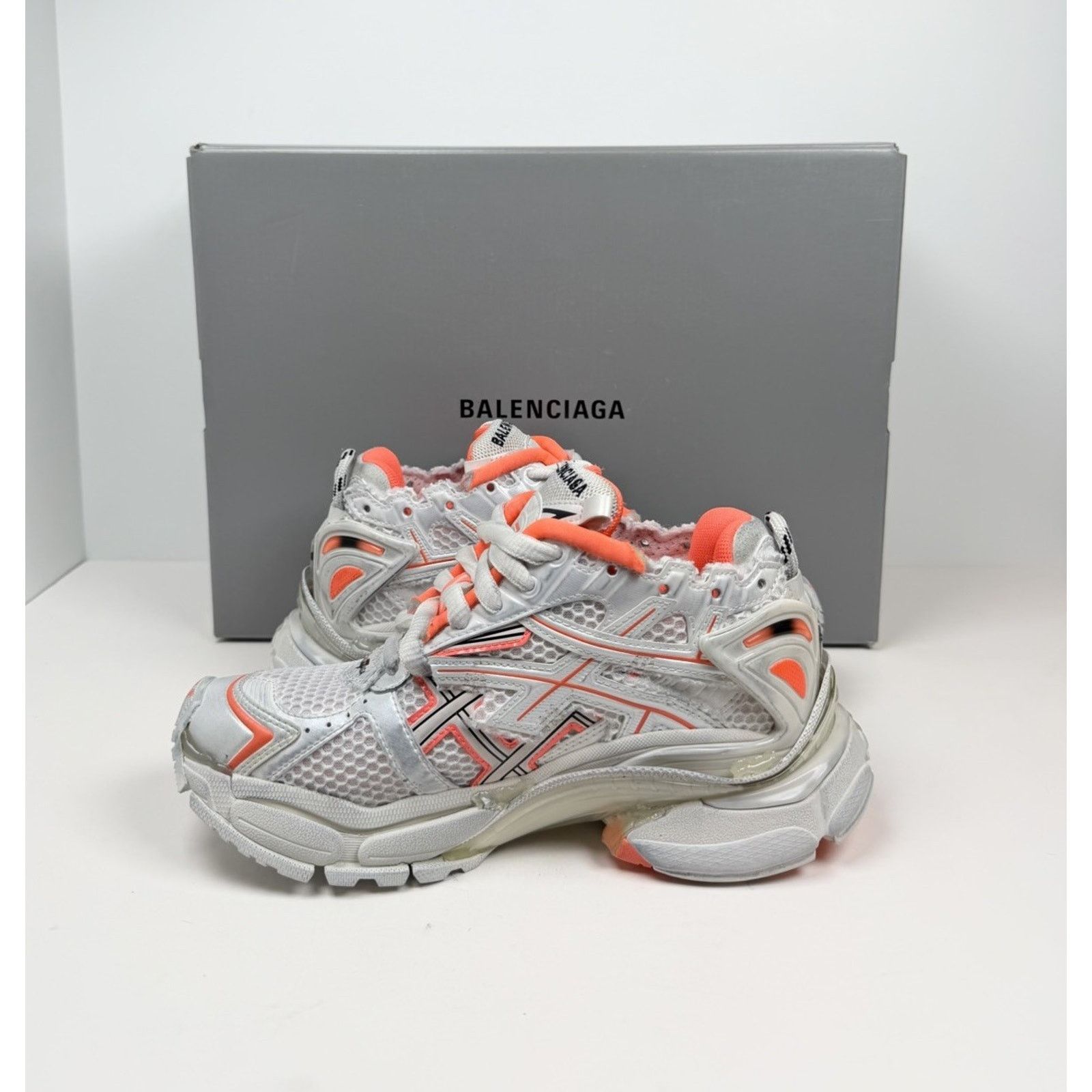 Balenciaga Size 34EU/4W - Balenciaga Runner Sneakers orange NEW Size US 4 / IT 34 - 6 Thumbnail