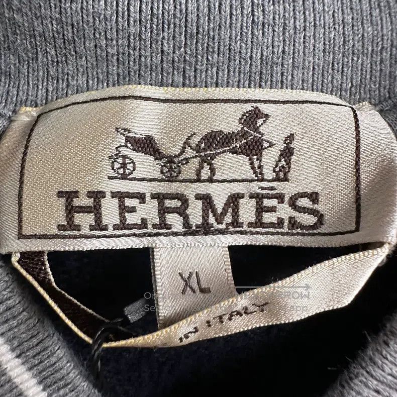 Hermes Hermes Black and Gray Contrast Embroidered Baseball Jacket Size XL / US 12-14 / IT 48-50 - 3 Thumbnail