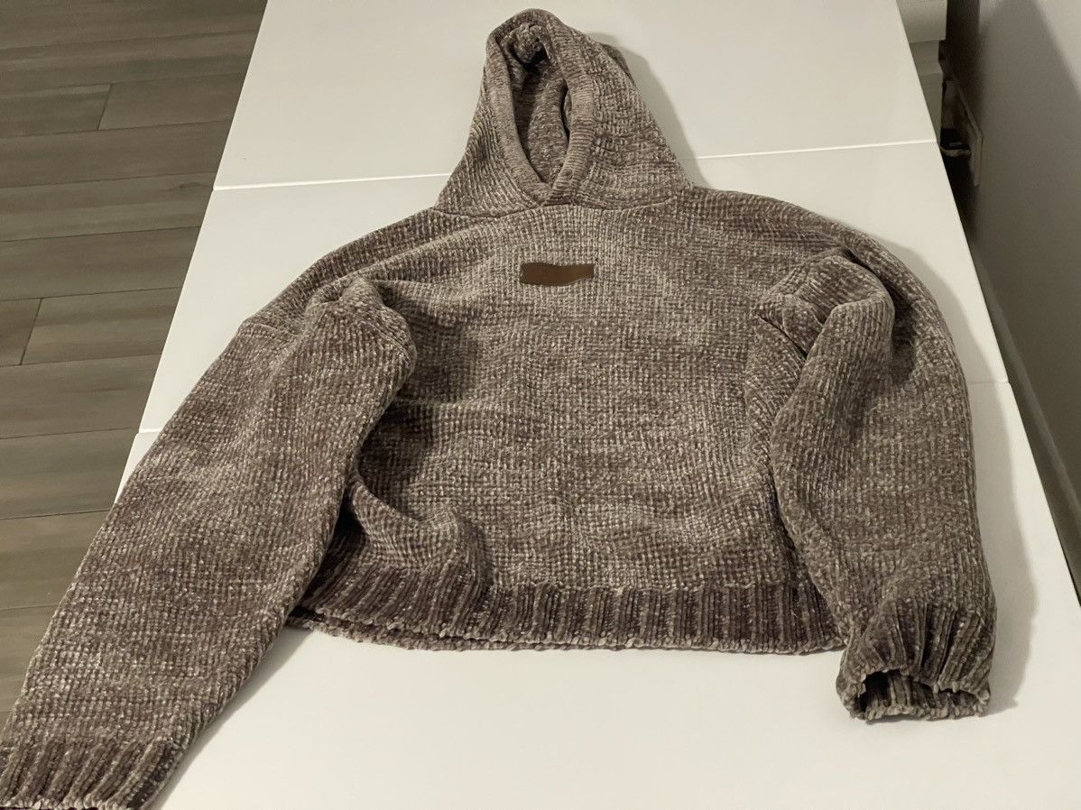 image of Kith Hayes Chenille Hoodie Driftwood Fw20 in Brown, Men's (Size Medium)