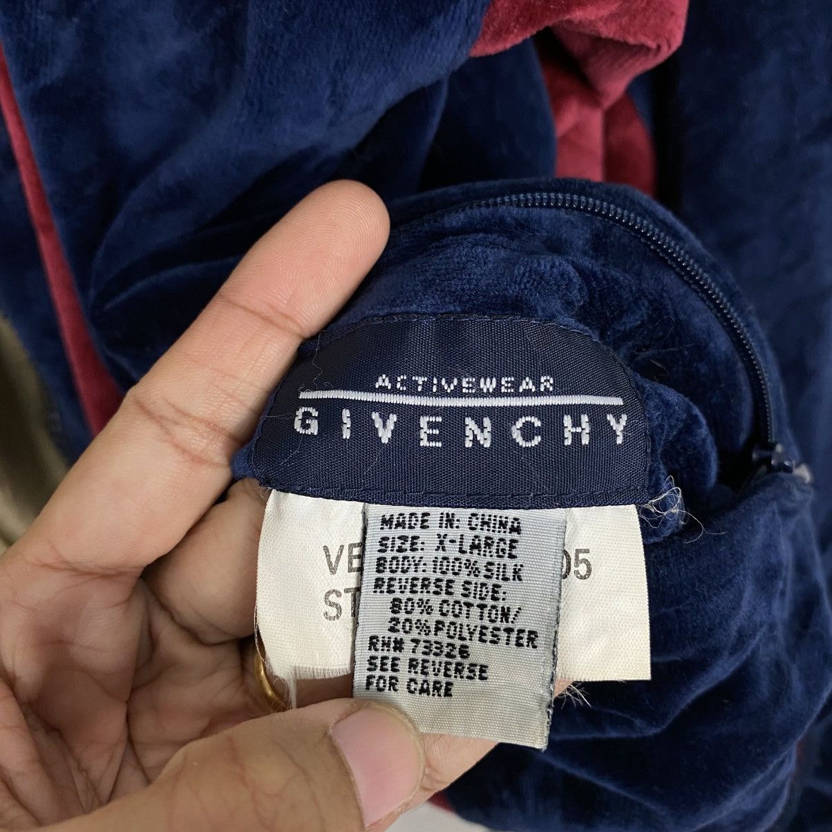 Givenchy Vintage Velvet Reversible Bomber Jacket Givenchy Size US XL / EU 56 / 4 - 22 Thumbnail