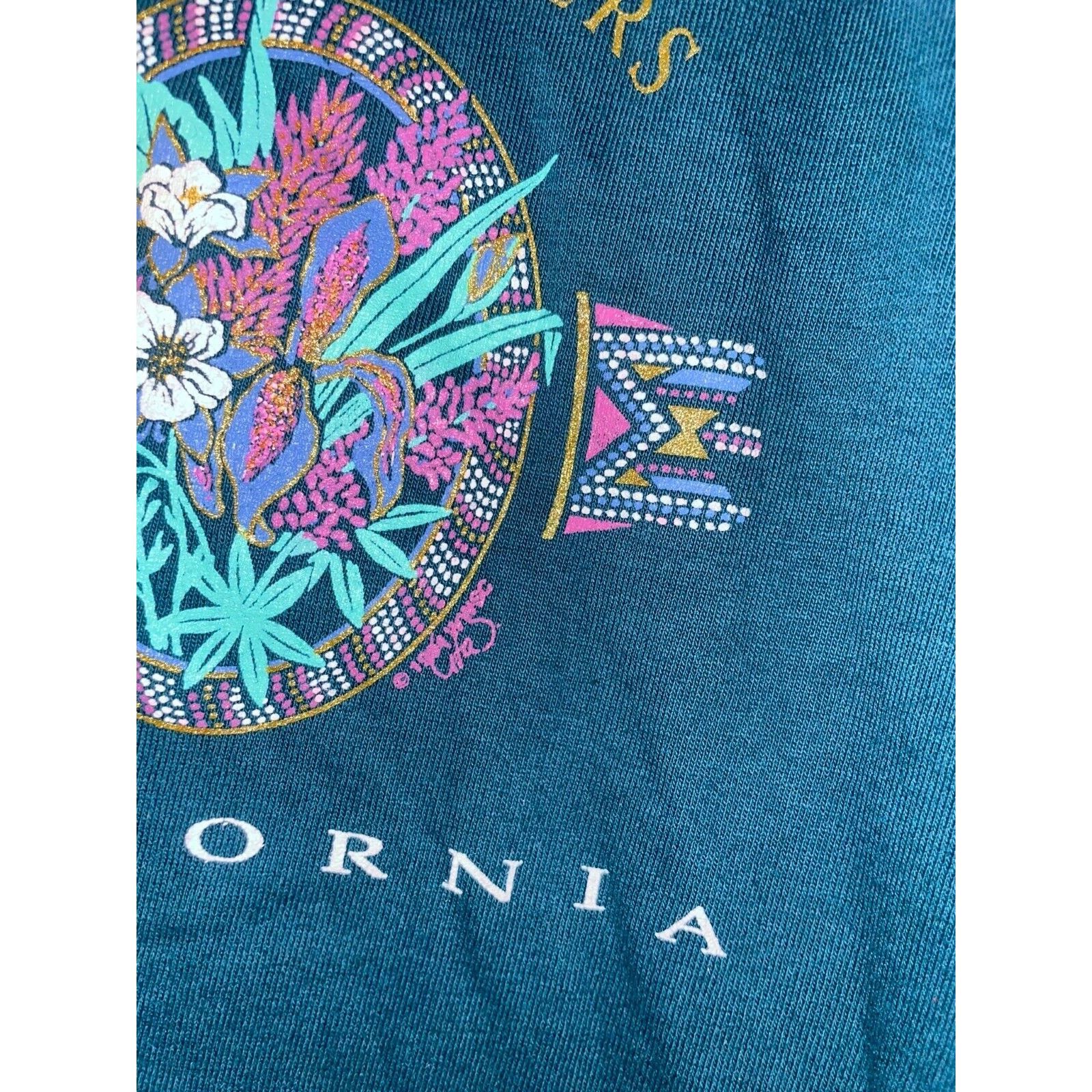 Jerzees Vintage California Wildflowers Shirt Jerzees Tee 90s VTG M Size US M / EU 48-50 / 2 - 6 Thumbnail