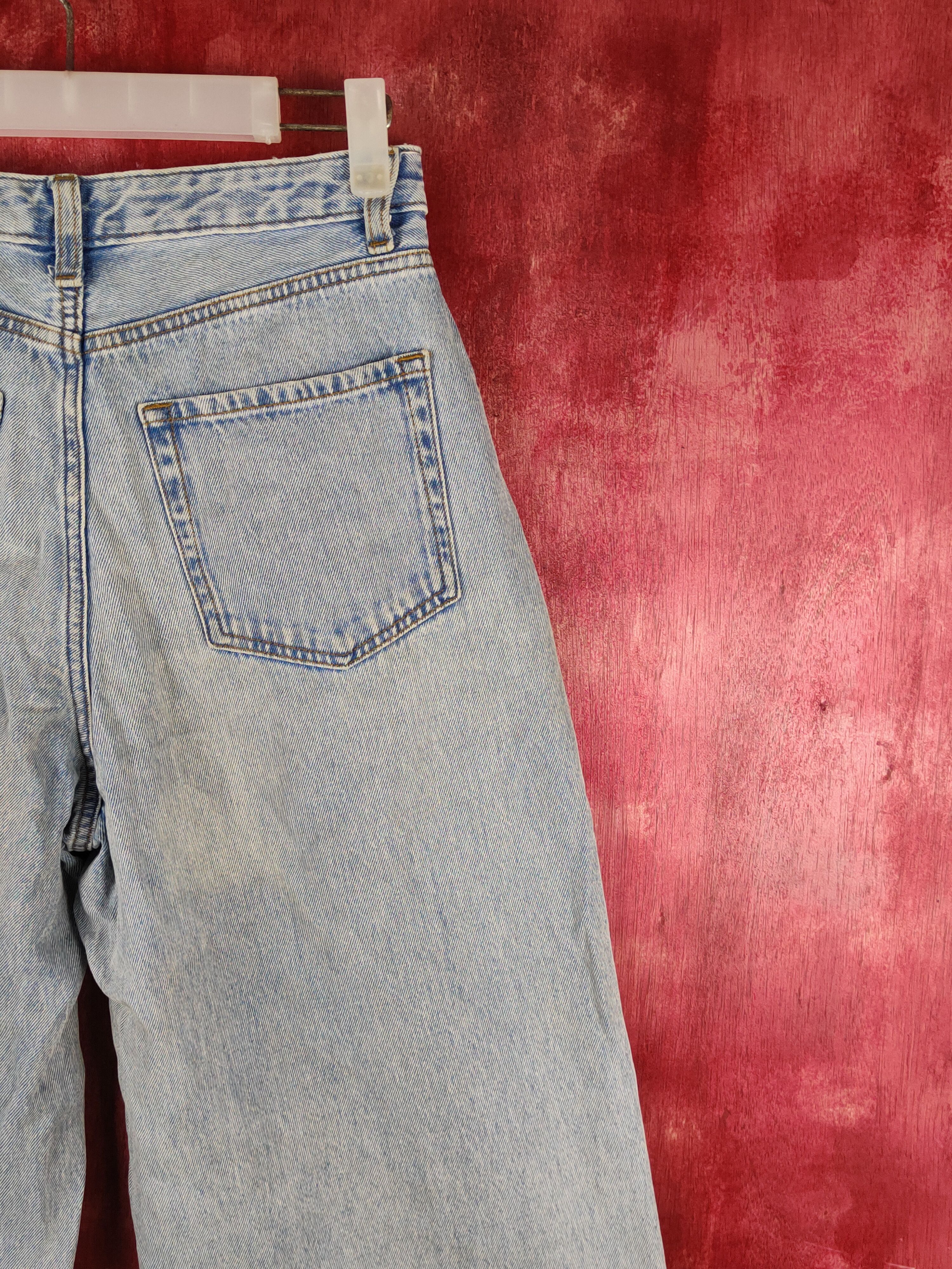 GU GU Blue Faded Distressed Ripped Jeans #S1774 Size 27" / US 4 / IT 40 - 10 Thumbnail