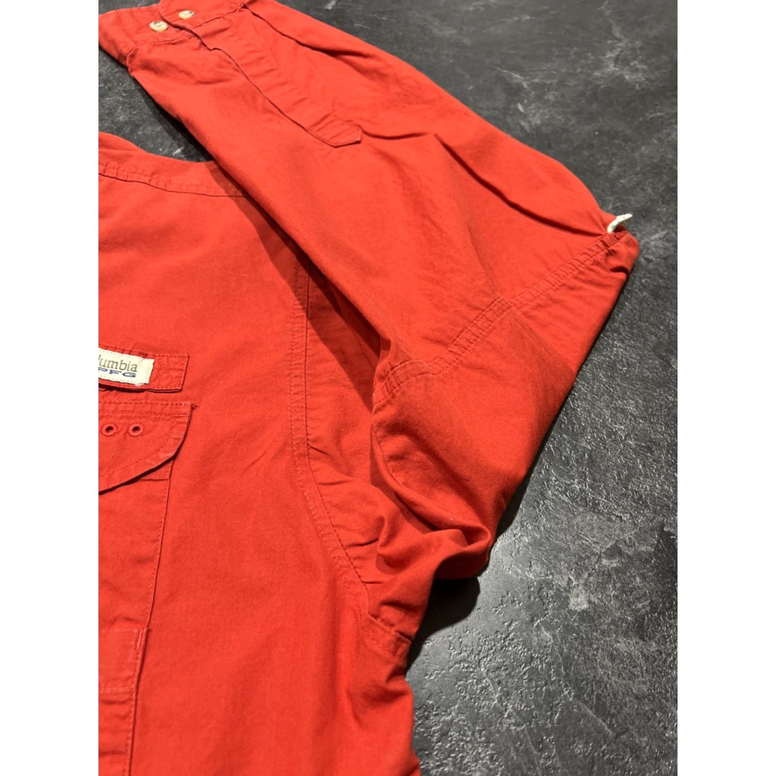 Logo 7 Columbia PFG Fishing Shirt Mens L Red Long Sleeve Button-Down Outdoor Logo Shirt Size US L / EU 52-54 / 3 - 3 Thumbnail