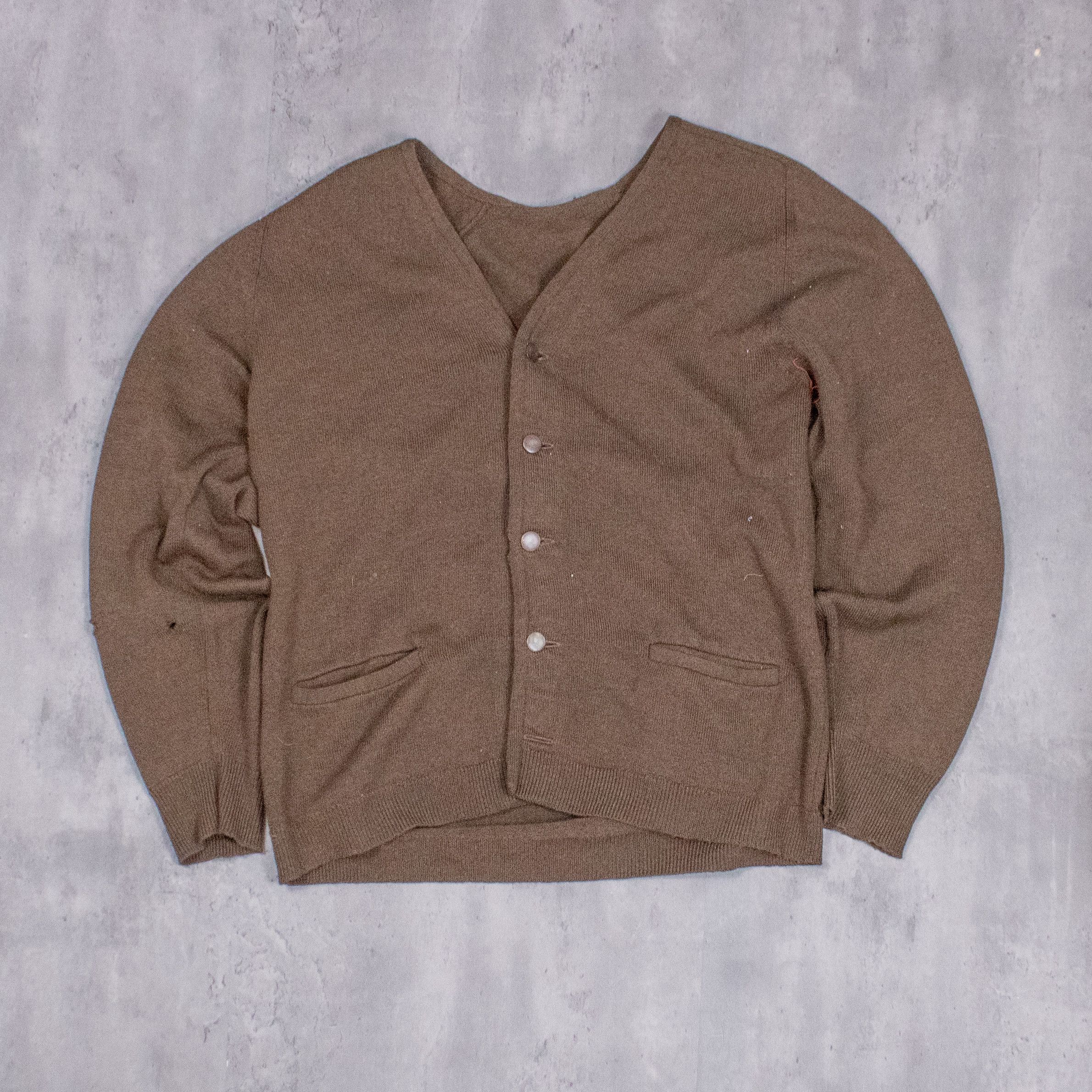Tyler The Creator Vintage 1990’s Cardigan Brown Distressed Sweater Size US M / EU 48-50 / 2 - 3 Thumbnail
