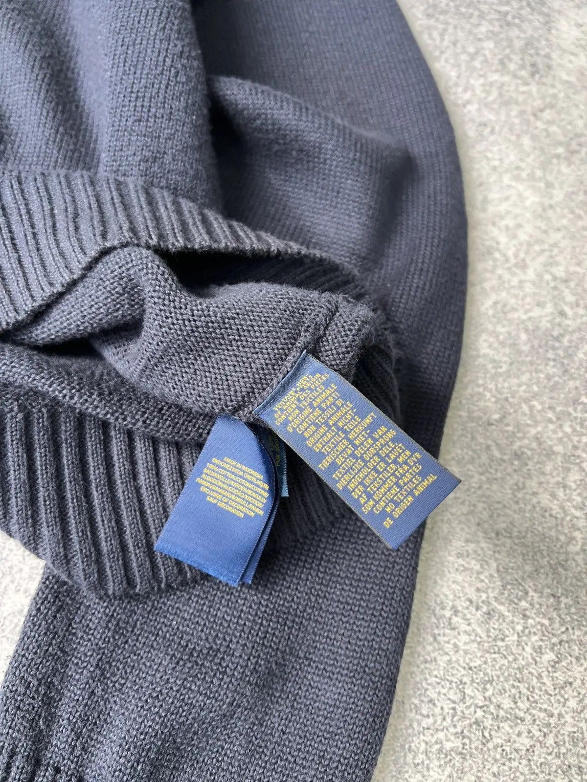 Polo Ralph Lauren × Vintage Vintage Polo Ralph Lauren 1/4 zip knit sweatshirt Size US XL / EU 56 / 4 - 8 Thumbnail