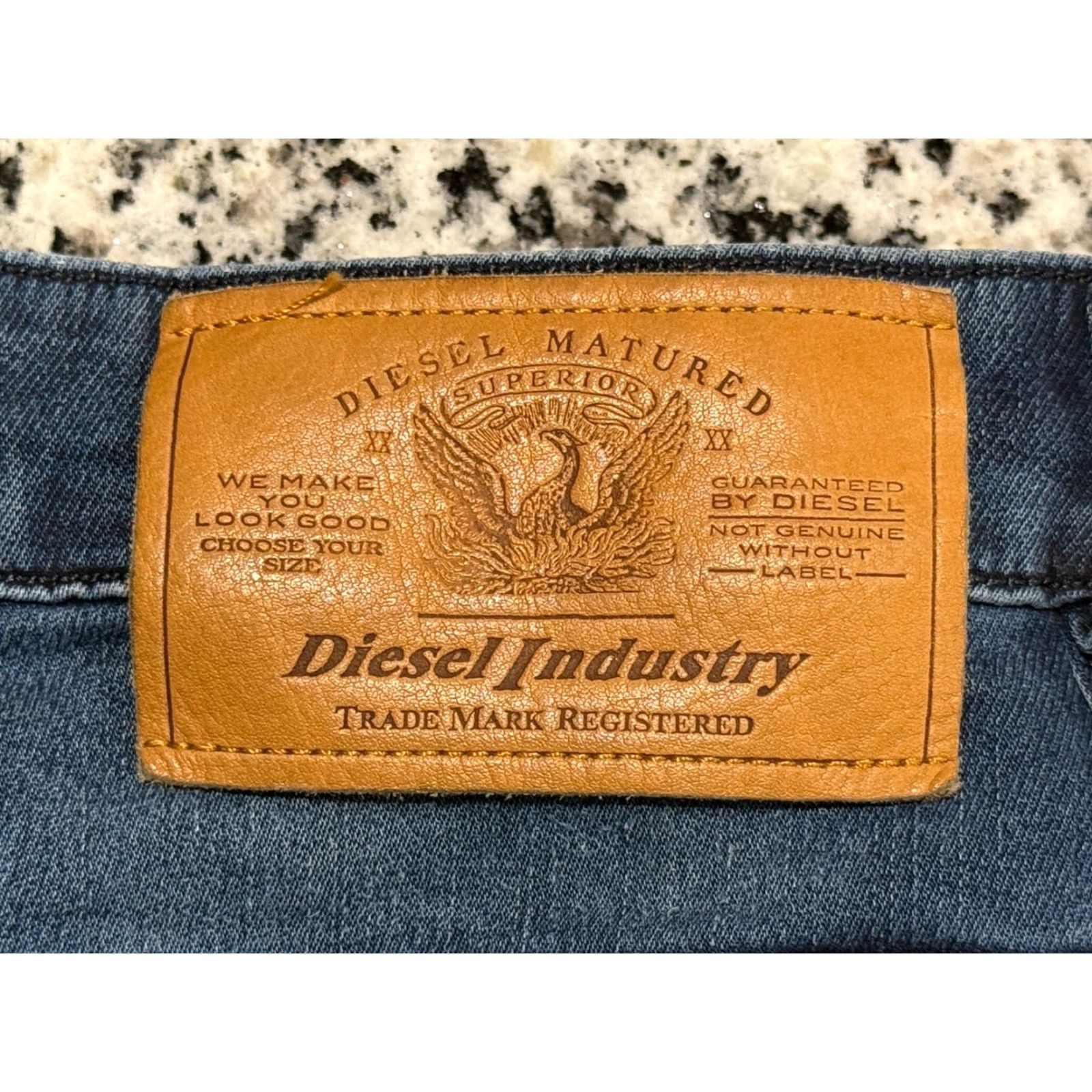 VINTAGE Diesel Krooley Sweatpants Jeans Tapered Slim Fit Made in Italy 30x30 Blue Mens 30in Waist 30in Inseam