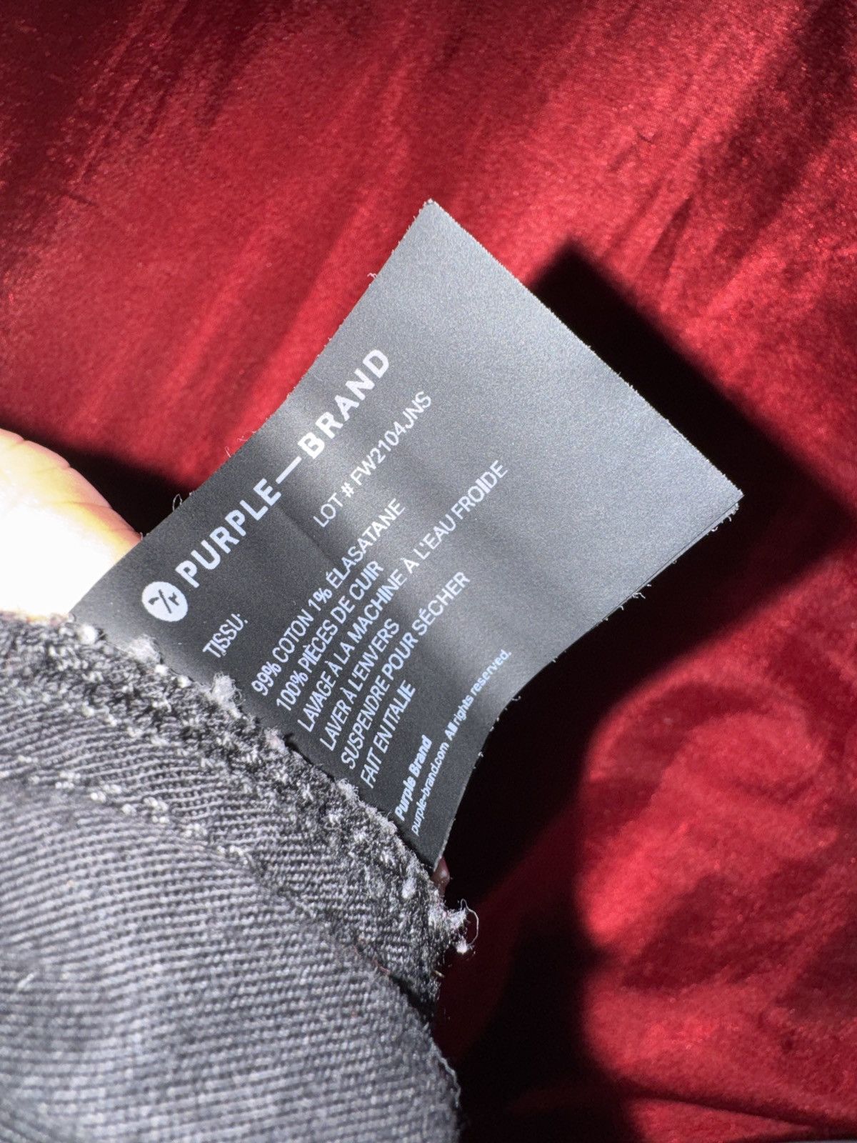 Purple Brand PURPLE BRAND JEANS - P001-TWB / TWO-TONE BLACK Size US 38 / EU 54 - 6 Thumbnail