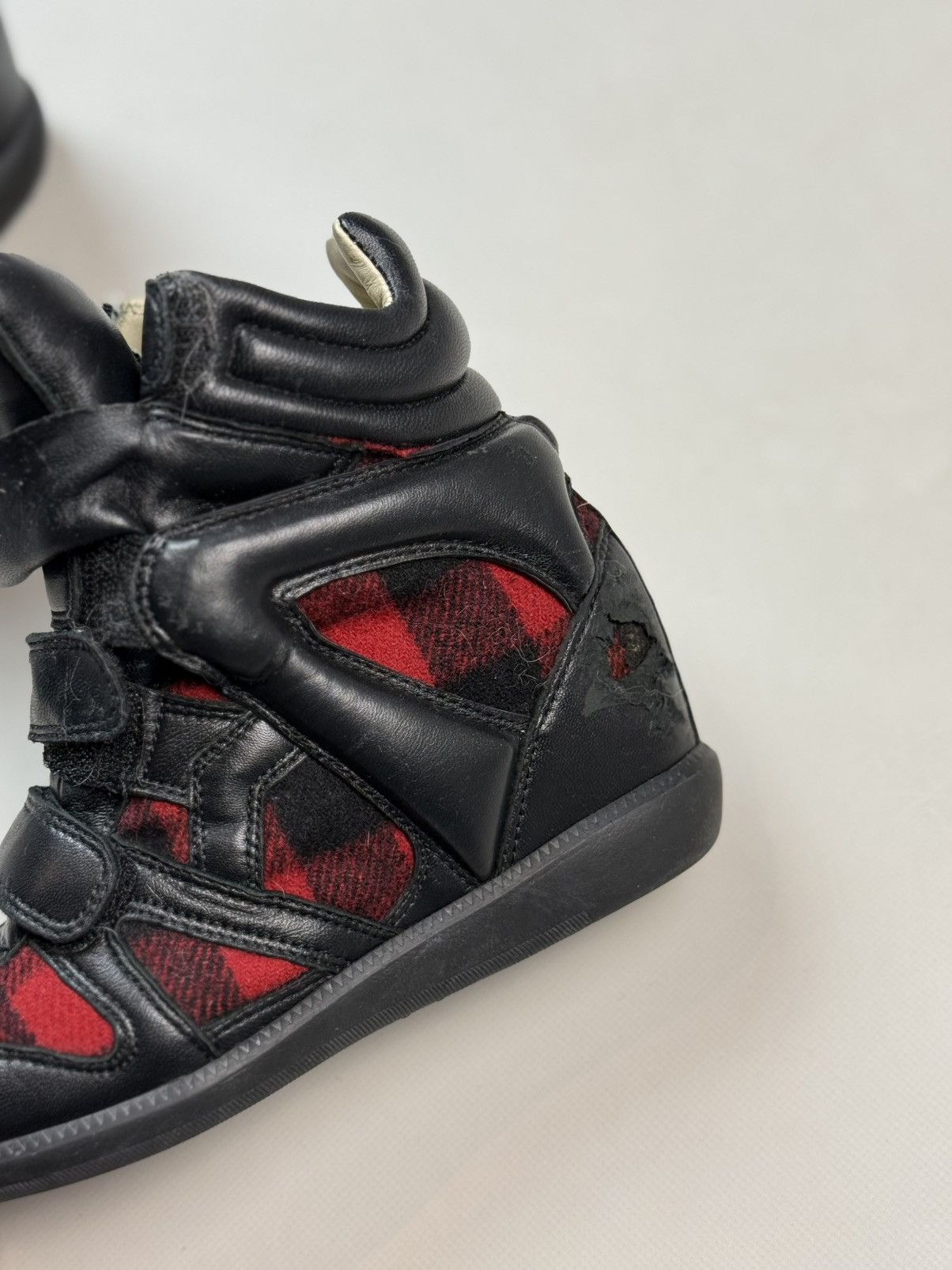 Isabel Marant Isabel Marant Beckett High Top Leather Sneakers Wedge Boots Size US 6 / IT 36 - 14 Thumbnail