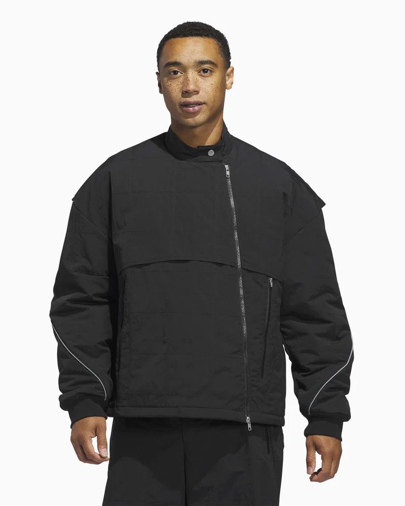 Adidas o1mle0426 Motor Ave Racer Jacket in Black Size US XL / EU 56 / 4 - 3 Thumbnail