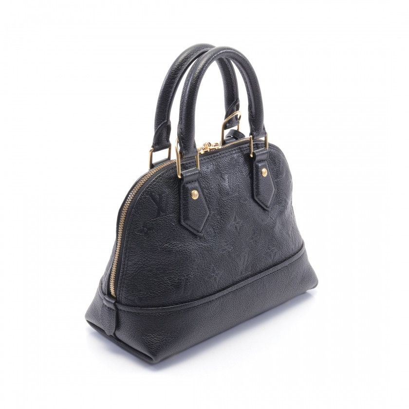 Louis Vuitton Alma BB Monogram Noir Handbag Black 2way
