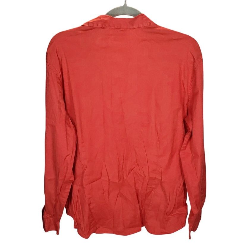 Chicos Chicos Coral Zip Pocket Button Up Shirt Long Sleeve 2 Size L / US 10 / IT 46 - 2 Thumbnail