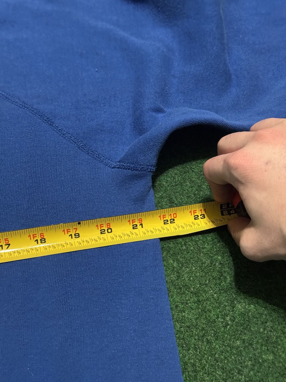 Tultex Vintage Raglan Blue Sm Crewneck 80s Blank 21.5x24 Sweatshirt Size US S / EU 44-46 / 1 - 4 Thumbnail