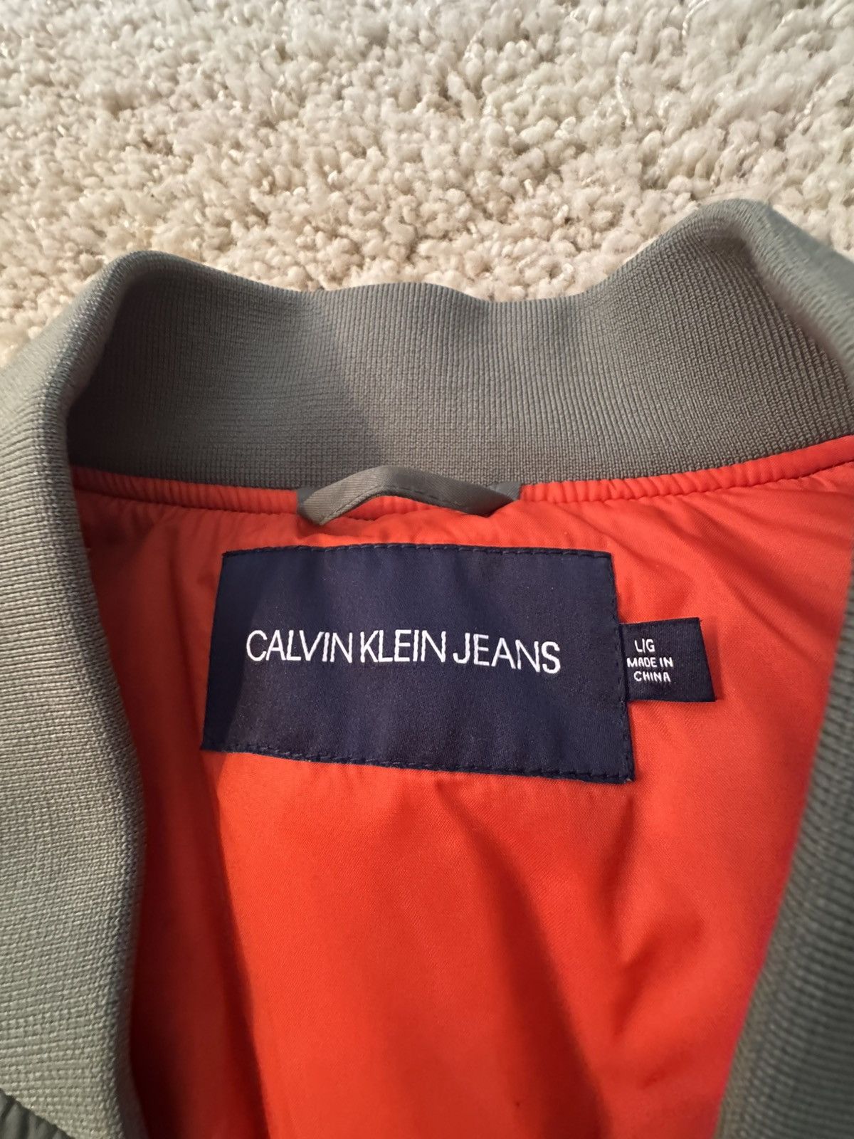 Calvin Klein Calvin Klein Padded Bomber Jacket Olive Size US L / EU 52-54 / 3 - 3 Thumbnail