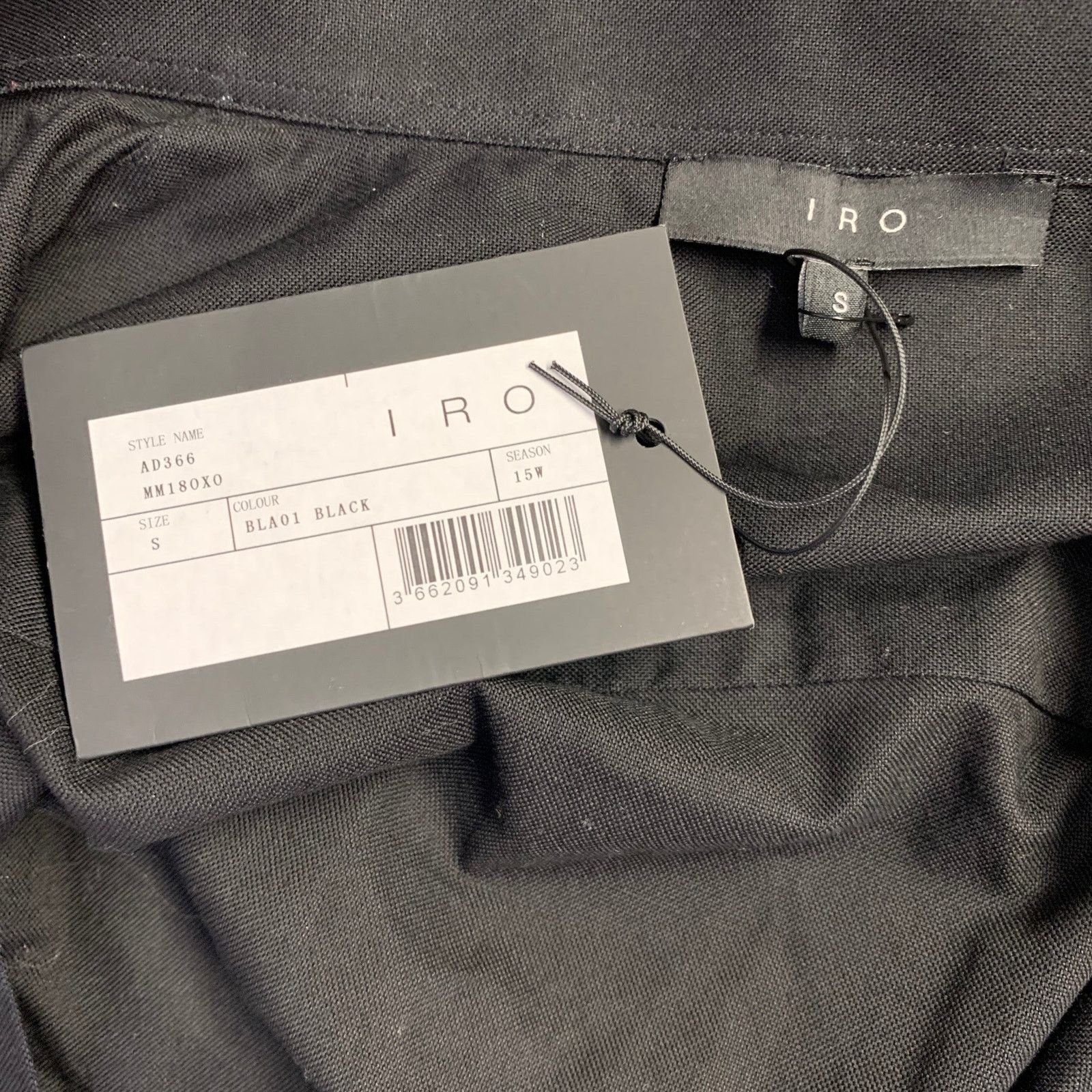 Iro IRO Size S Black Cotton Long Sleeve Shirt Size US S / EU 44-46 / 1 - 5 Thumbnail