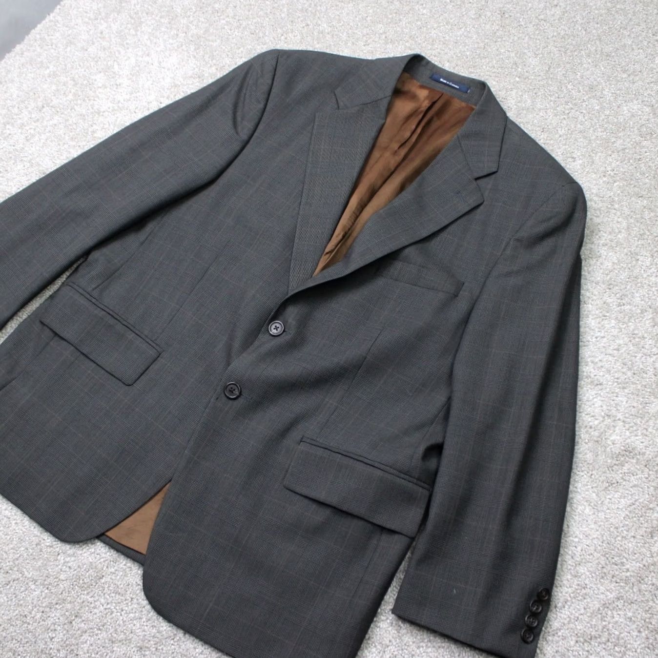 Chaps CHAPS Ralph Lauren Blazer Mens 41S Gray 100% Wool 2 Button Single Vent Jacket Size 42R - 2 Thumbnail