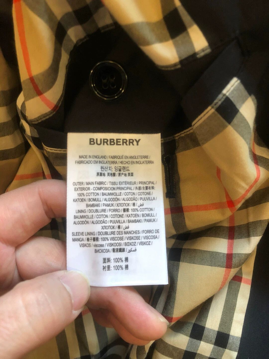 Burberry Burberry UK Cotton Gabardine Trench Coat 48 Size US M / EU 48-50 / 2 - 7 Thumbnail