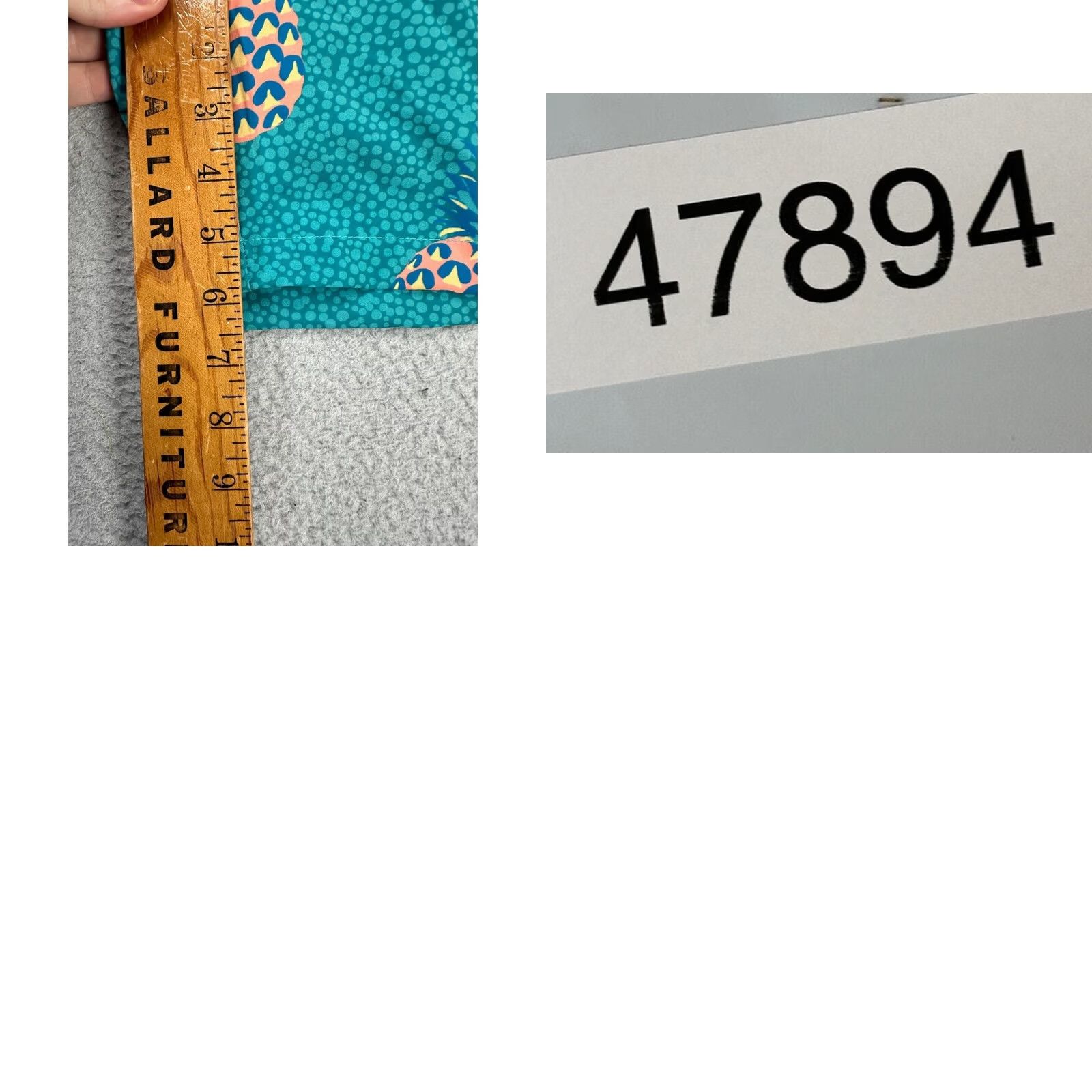 Chubbies Chubbies Swim Trunks Mens Large Teal Green Pineapple Lined Drawstring NEW B42 Board Shorts Beach Pattern Geometric Elastic Waist Mens Size ONE SIZE - 8 Thumbnail