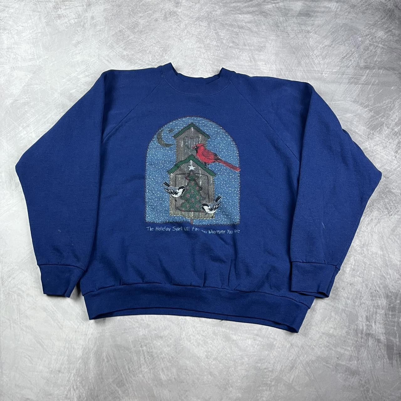 Fruit Of The Loom Vintage bird crewneck Size US XL / EU 56 / 4 - 1 Thumbnail