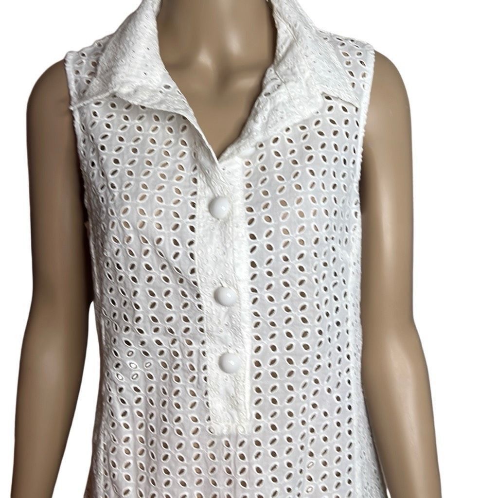 Other Nanette Lepore Ooh La La Eyelet Shirt Cover Up Dress NWT S (002) Size S / US 4 / IT 40 - 4 Thumbnail