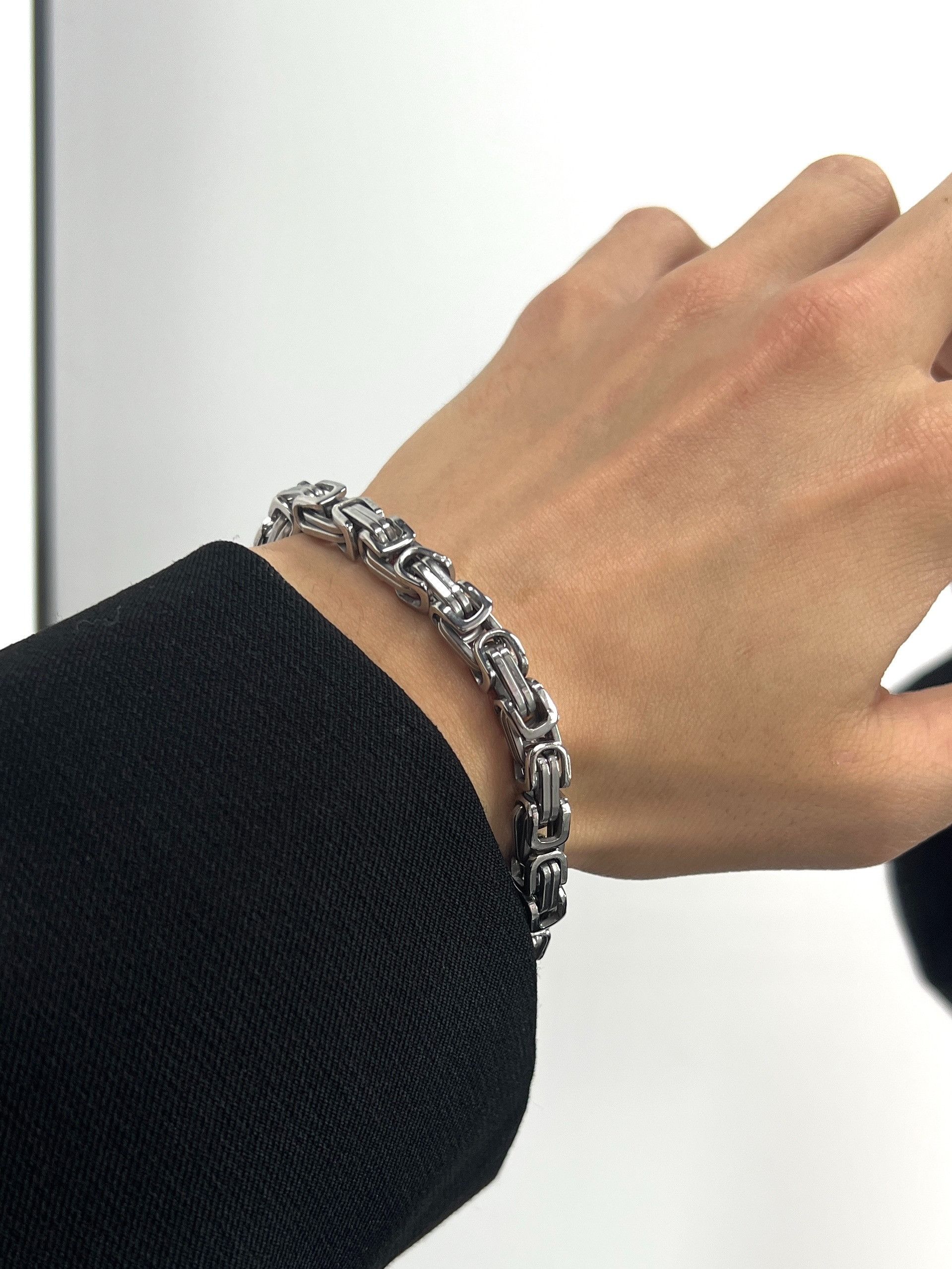 Jewelry × Vintage Simple silver men's titanium steel bracelet Size ONE SIZE - 3 Thumbnail