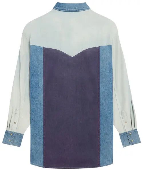 Celine o1bcso1str0925 2T353521T Western Patchwork Shirt Size US XXL / EU 58 / 5 - 2 Thumbnail