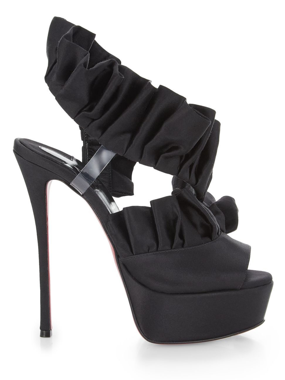 Christian Louboutin o1s1wg110924 Froufrou Alta Pump in Black Size US 7 / IT 37 - 1 Preview