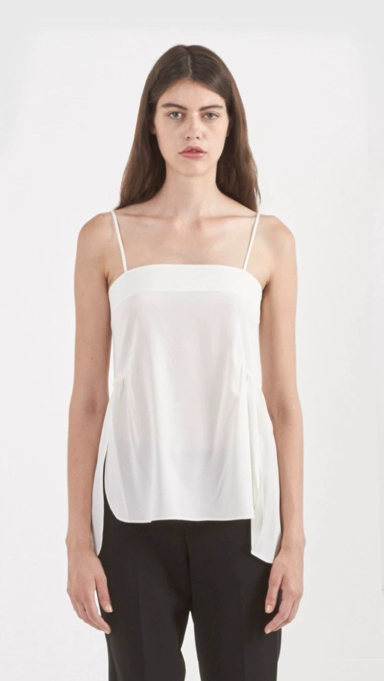 Helmut Lang HELMUT LANG Silk black strapless top Size S / US 4 / IT 40 - 1 Thumbnail