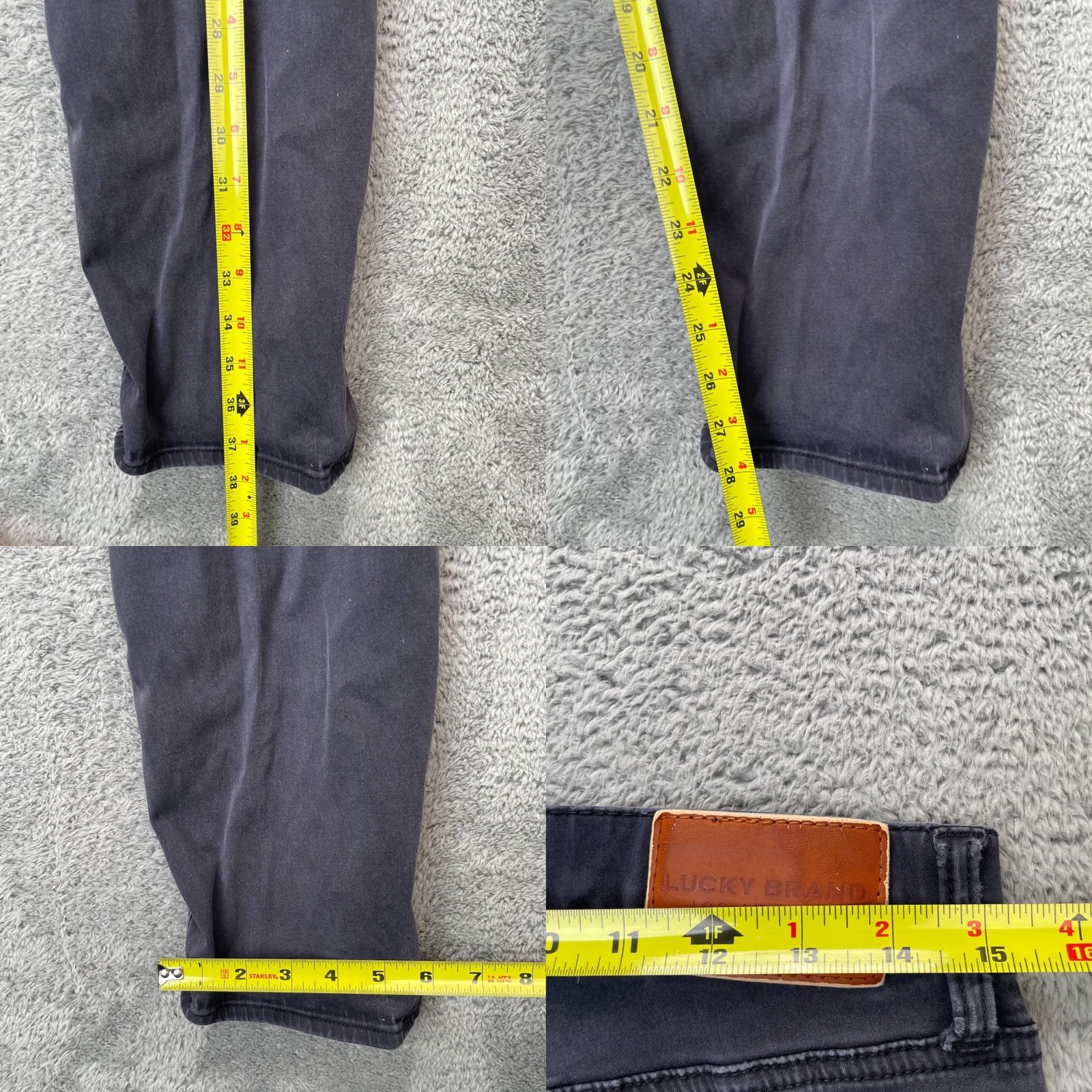 Lucky Brand Lucky Brand Jeans Slim Straight 31x30 Denim Cotton Blue 5-Pocket Mens Jeans 121 City Preppy Distinctive Logo Button Zipper Size US 31 - 8 Thumbnail