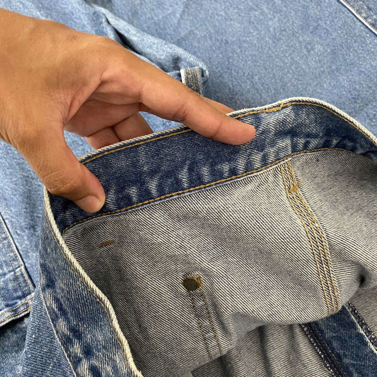 Carhartt VTG Carhartt Double Knee Faded Blue Dirty Carpenter Denim Size US 38 / EU 54 - 21 Thumbnail