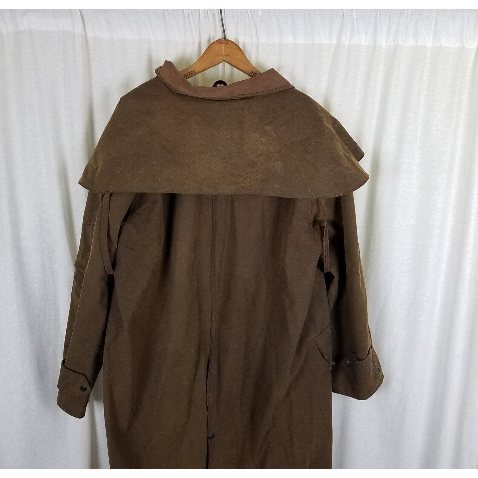 Vintage Jackeroos Oiled Canvas Waxed Stockman Drovers Trench Coat 5 Size US L / EU 52-54 / 3 - 6 Thumbnail