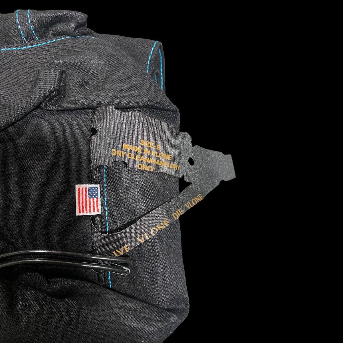 Vlone Vlone Blue Old English Denim Jacket (S) Size US S / EU 44-46 / 1 - 5 Thumbnail