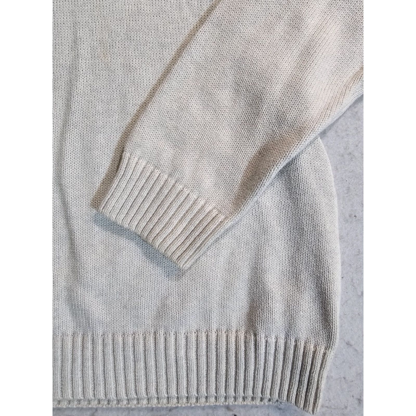 Chaps VINTAGE Chaps Ralph Lauren Sweater Nordic 1/4 Button Mock Neck 2XL Cream Black Red Pattern Mens Size US XXL / EU 58 / 5 - 6 Thumbnail