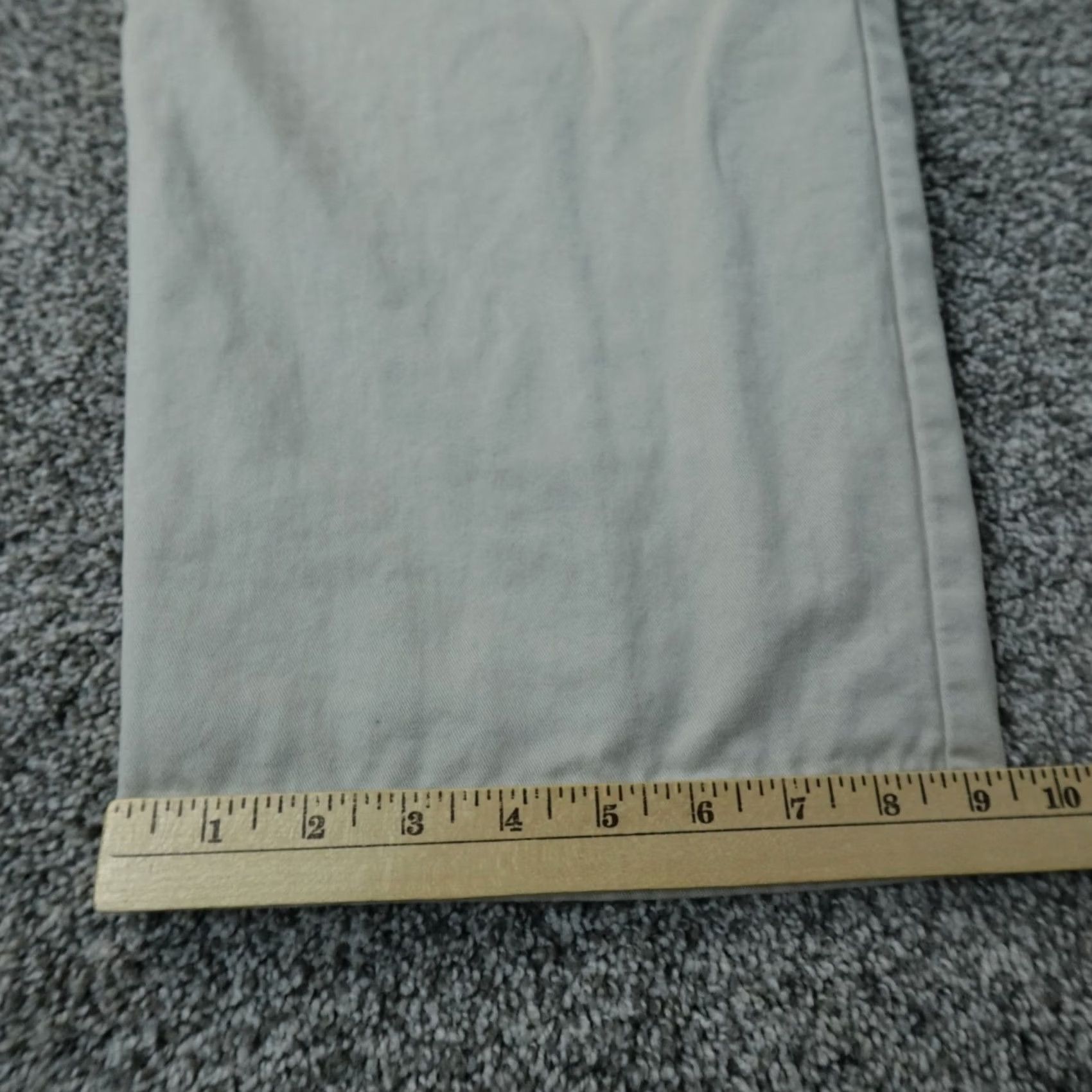 Vintage L.L. Bean Pants Mens 44X29 Beige Chino Trousers Flat Front Pockets Regular Size US 44 / EU 60 - 3 Thumbnail