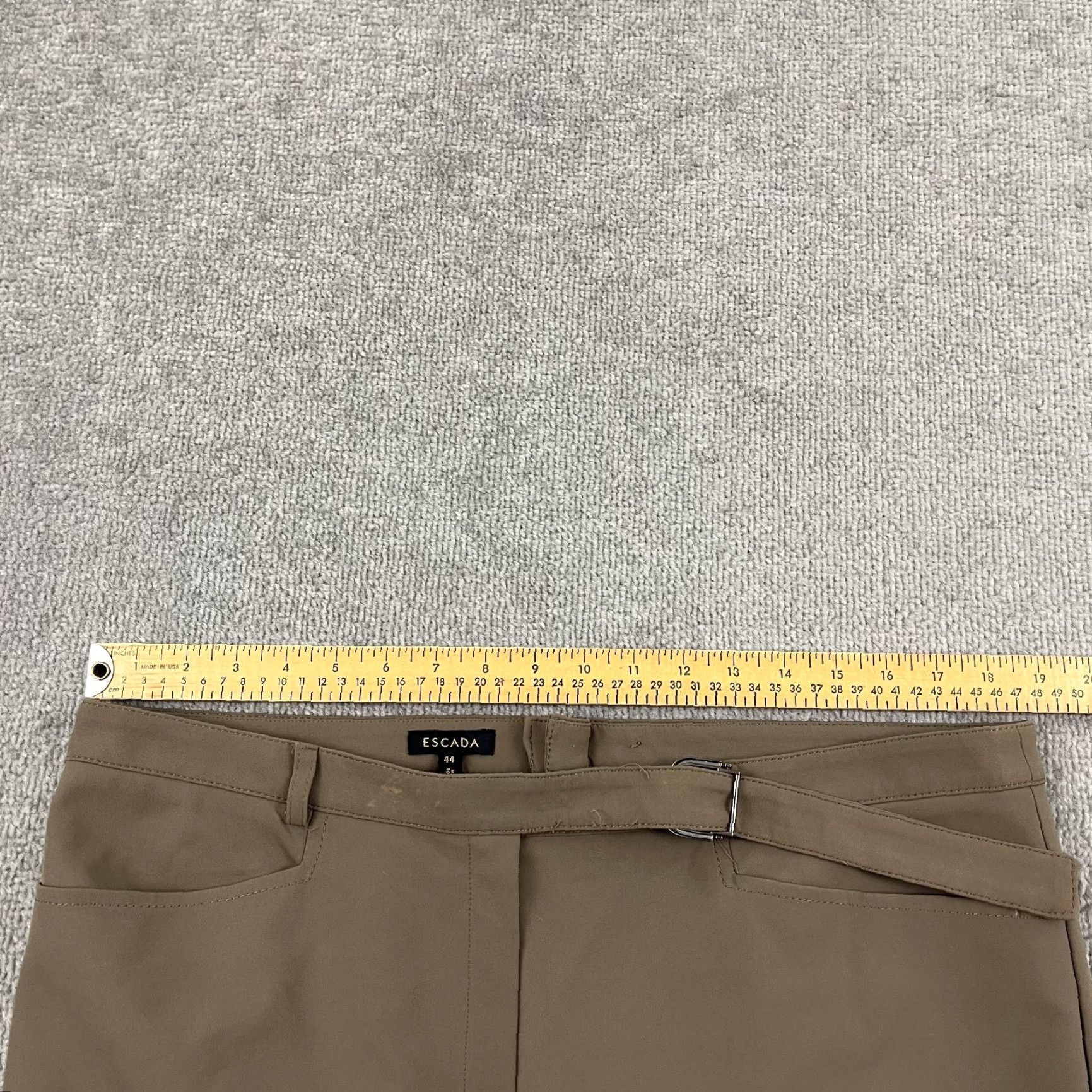 Escada Escada Pants Women Sz 44 38x31.5 Tobacco Brown Wide Leg Office Business Casual Size 30" / US 8 / IT 44 - 4 Thumbnail