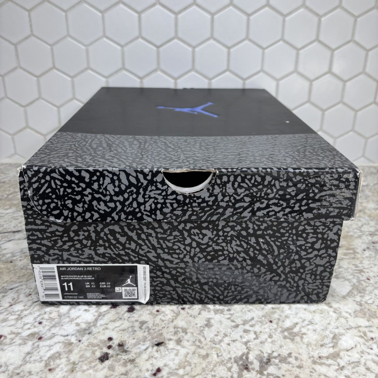 Jordan Brand Size 11-Jordan 3 Retro Racer Blue CLEAN W/Box Size US 11 / EU 44 - 17 Thumbnail