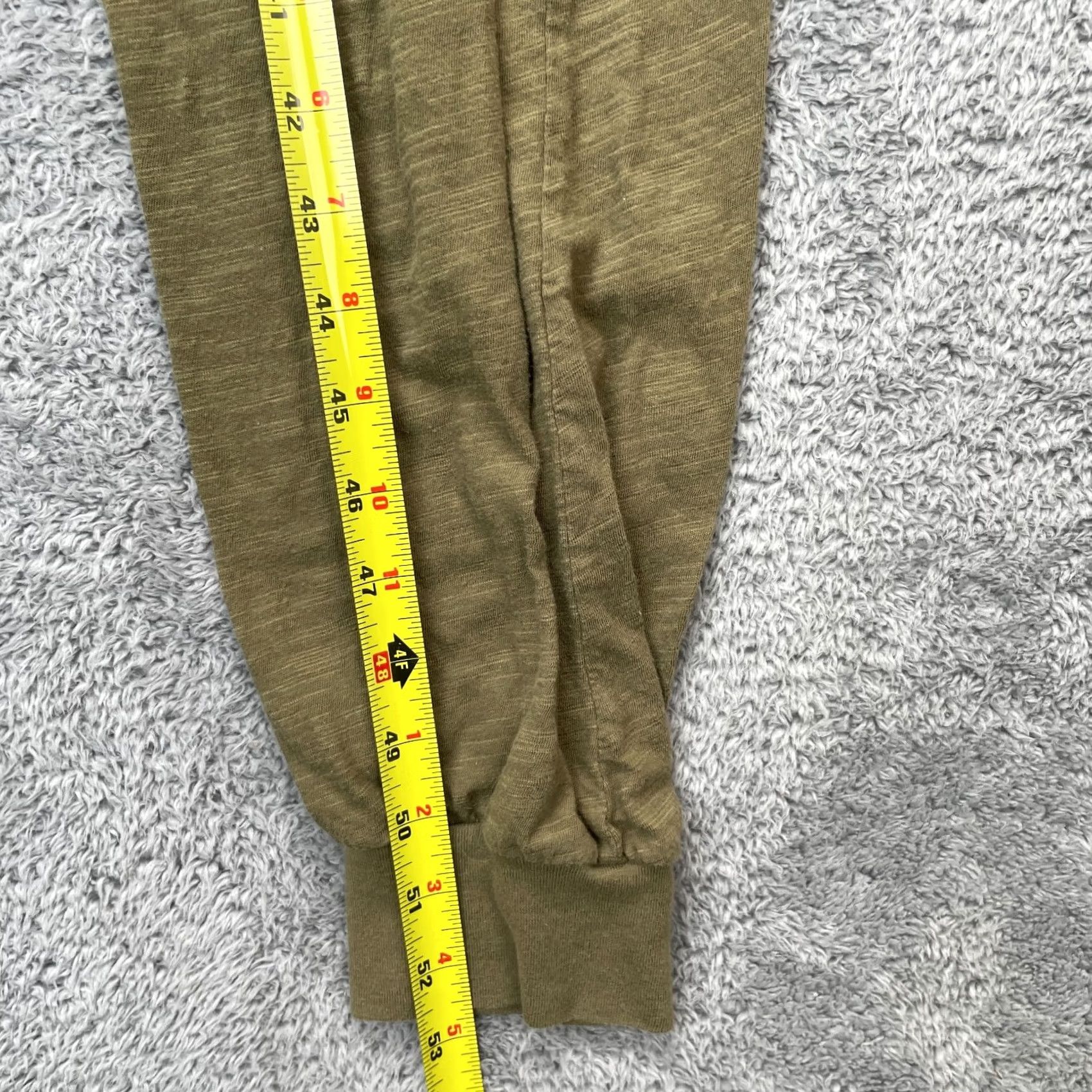 Vintage Natural Life Jumpsuit Womens Small Green Heather Cotton Oversized V Neck Casual One-Piece Size 28" / US 6 / IT 42 - 5 Thumbnail