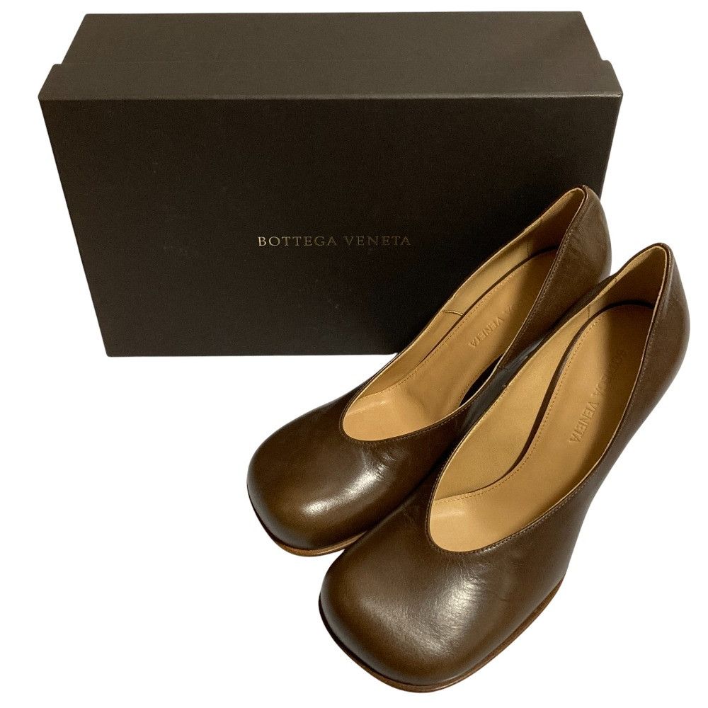 Bottega Veneta Bottega Veneta Bottega Veneta Square Toe Leather Pumps Leather Shoes DUTY FREE for USA Size ONE SIZE - 1 Thumbnail