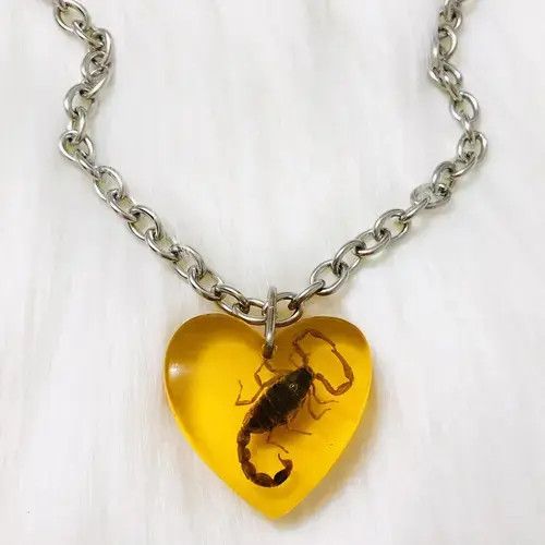 Japanese Brand Handmade The Super Sick Taxidermy Scorpion Necklace Choker Size ONE SIZE - 4 Thumbnail