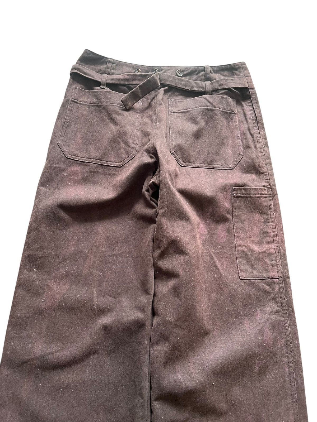 Japanese Brand × Margaret Howell Vintage Margaret Howell Buckle Back Wide Pants Size US 28 / EU 44 - 10 Thumbnail