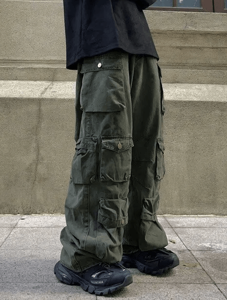 Japanese Brand × Vintage Utility grunge multi pocket cargo pants Size US 32 / EU 48 - 2 Thumbnail