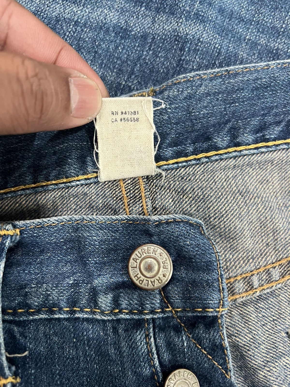 RRL Ralph Lauren Polo Raplh Lauren Double RRL Slim Selvedge Jeans Size US 33 - 16 Thumbnail