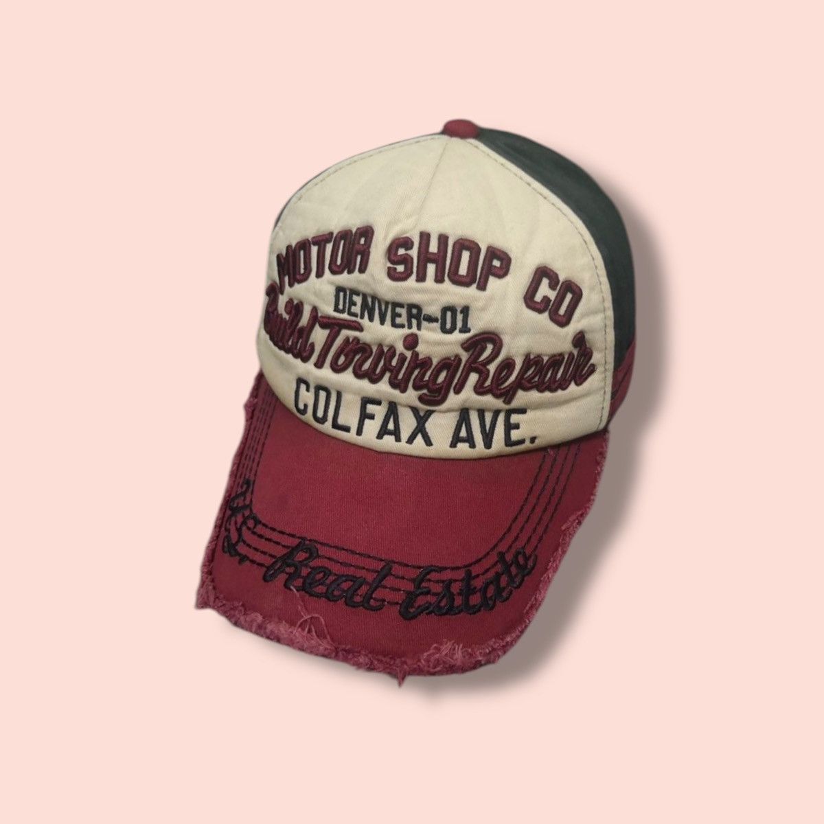 Vintage CUSTOM MOTOR SHOP CO (DISTRESSED & FADED) Size ONE SIZE - 1 Thumbnail