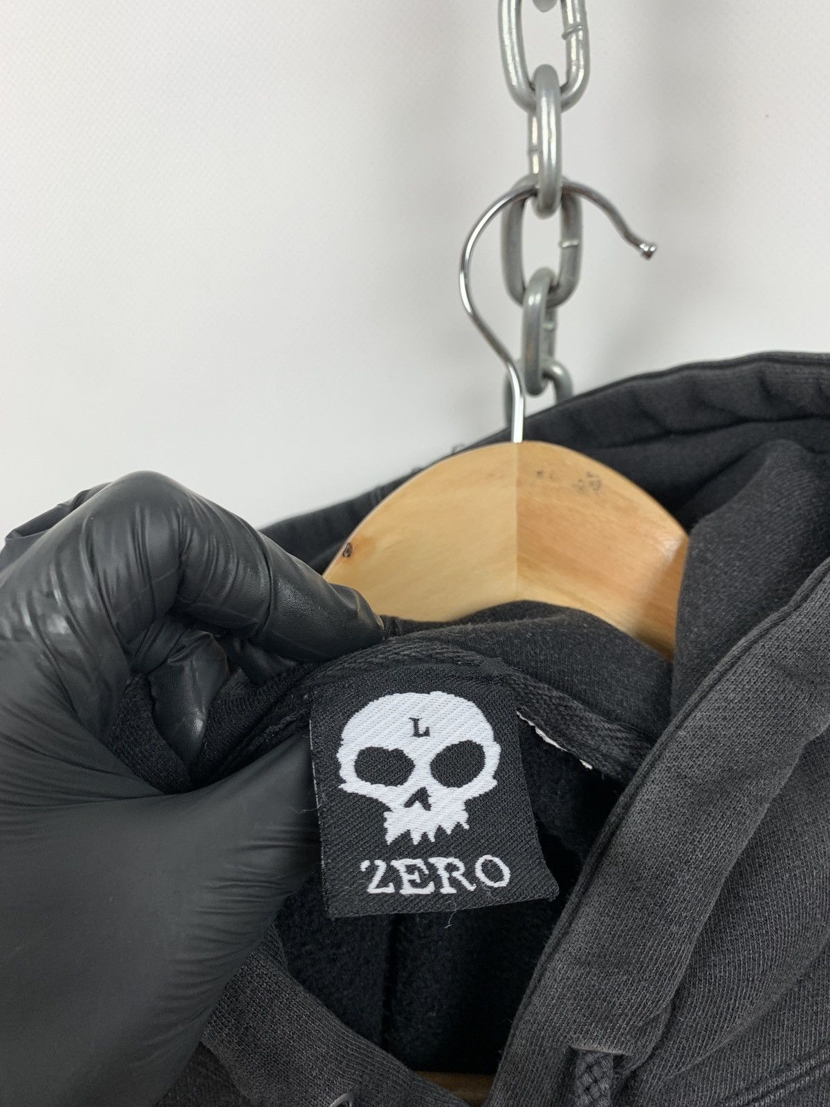 Hook-Ups 90s Vintage Zero Skateboards Black Hoodie Size US L / EU 52-54 / 3 - 18 Thumbnail