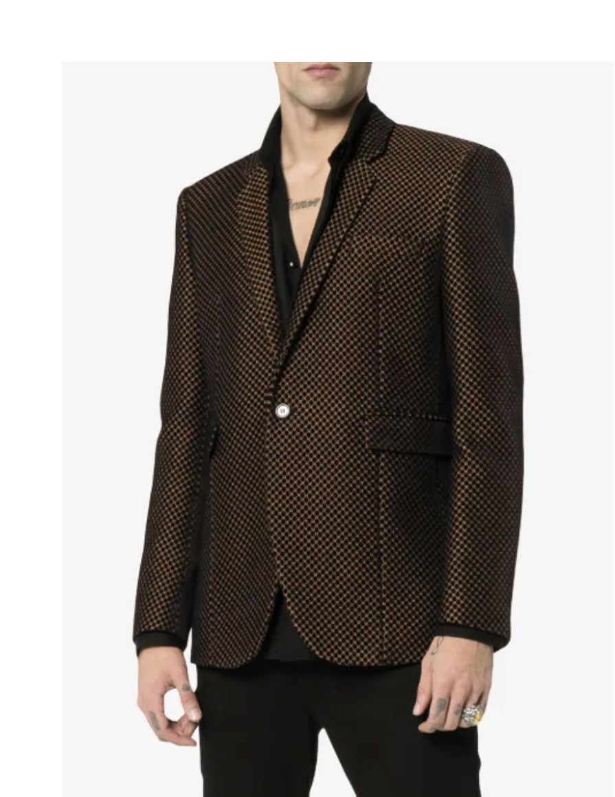 Saint Laurent Paris Saint Laurent Velvet Blazer - Gold detail - 48 - Like New Size US M / EU 48-50 / 2 - 1 Thumbnail