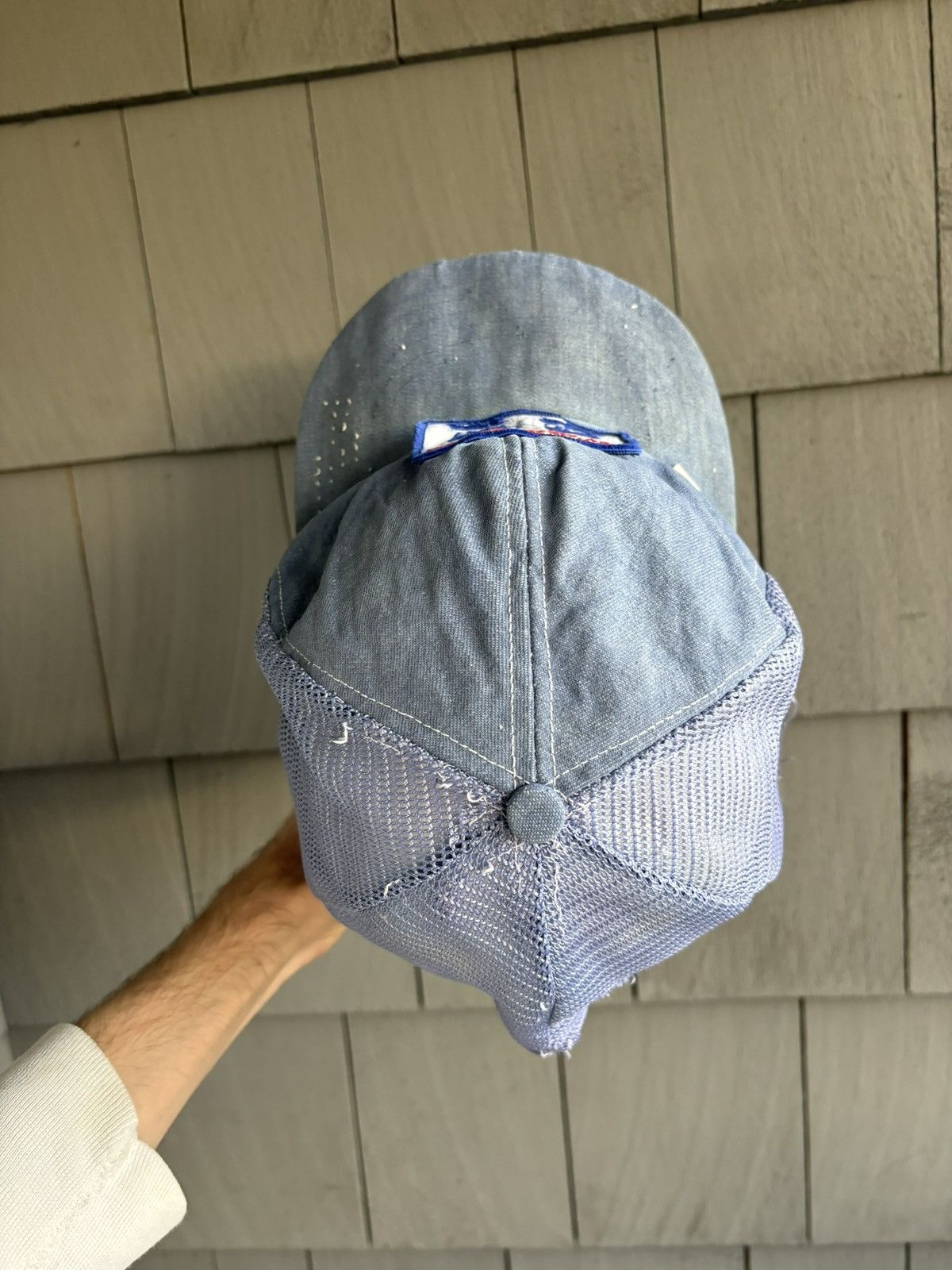 Levi's Vintage Levi's Trucker Hat Thrashed Denim 70s 80s Mesh Jeans Size ONE SIZE - 18 Thumbnail