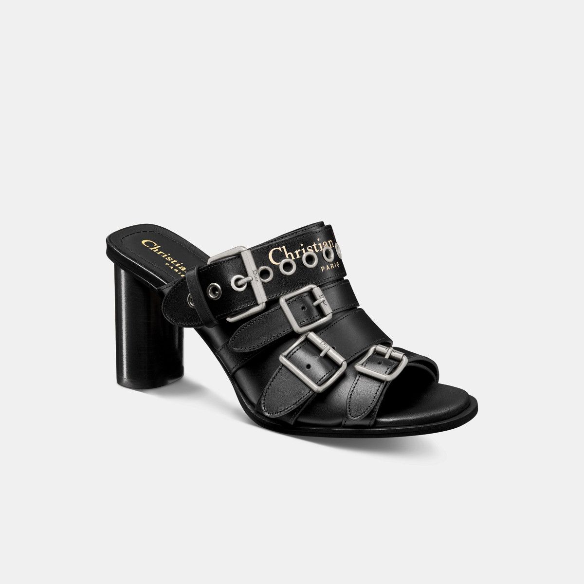 Dior o1bcso1str0226 Dior Punk Heeled Slide in Black Size US 7 / IT 37 - 2 Thumbnail