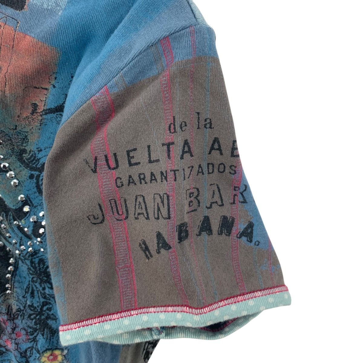 Other VANILLA SUGAR Juan Bar Habana Bling Over Print Tee Shirt Top Size M / US 6-8 / IT 42-44 - 9 Thumbnail