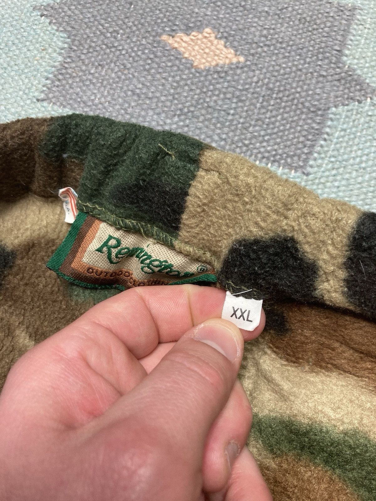 Vintage Remington camo cargo pants fleece soft woodland baggy XXL Size US 36 / EU 52 - 6 Thumbnail