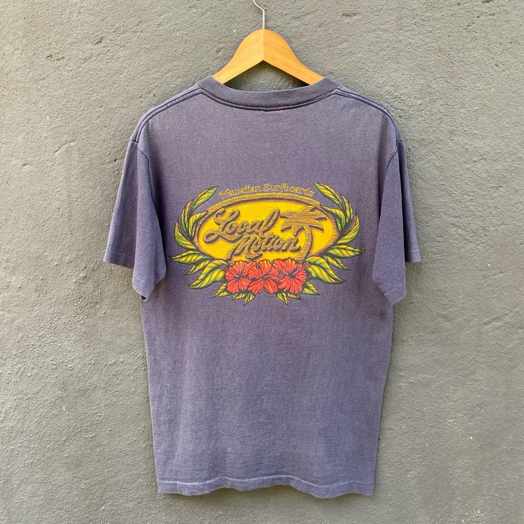 Vintage Thrashed Faded 90s Local Motion Surfing Tee Size US M / EU 48-50 / 2 - 1 Thumbnail