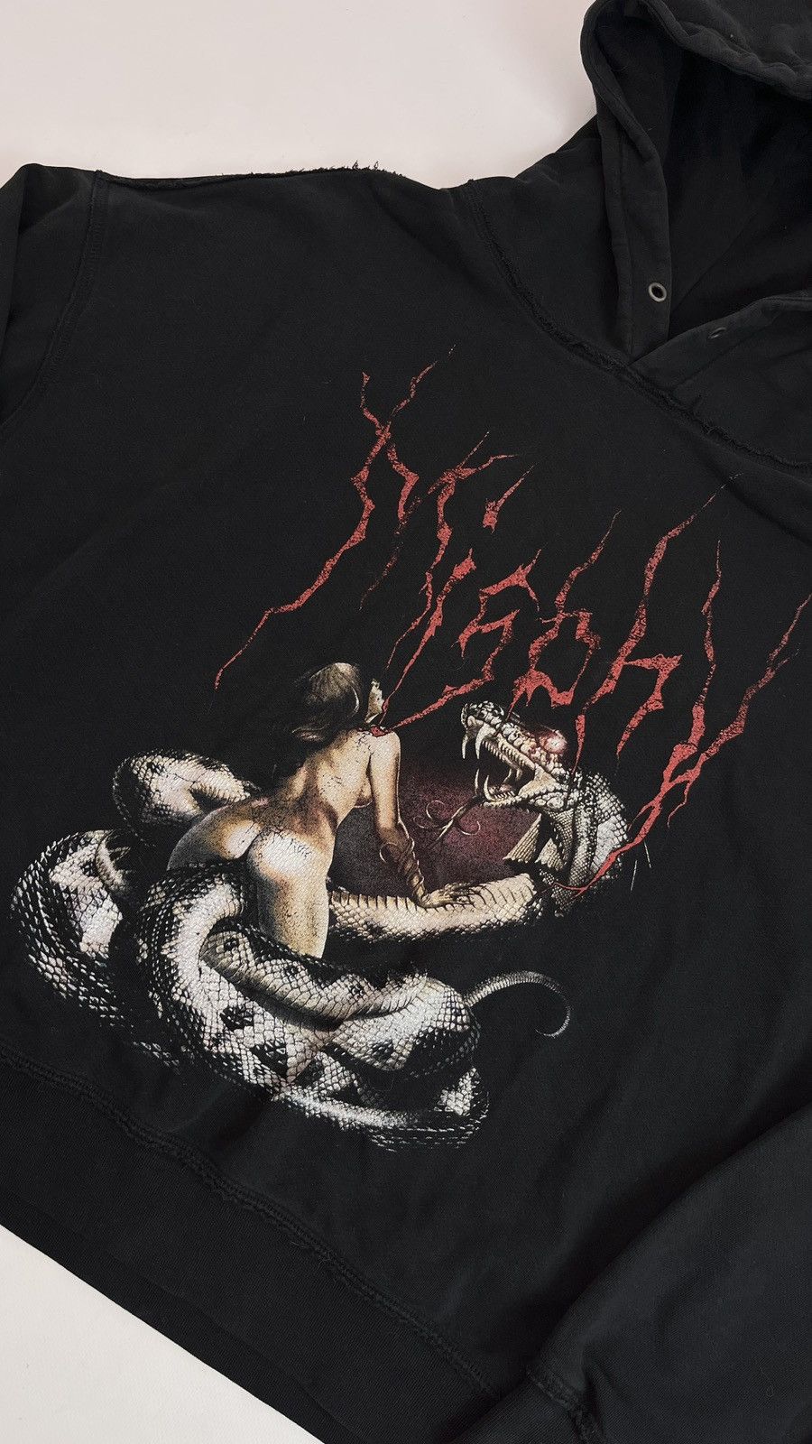 Misbhv MISBHV Snake Oversized Distressed Hoodie Size US M / EU 48-50 / 2 - 1 Thumbnail